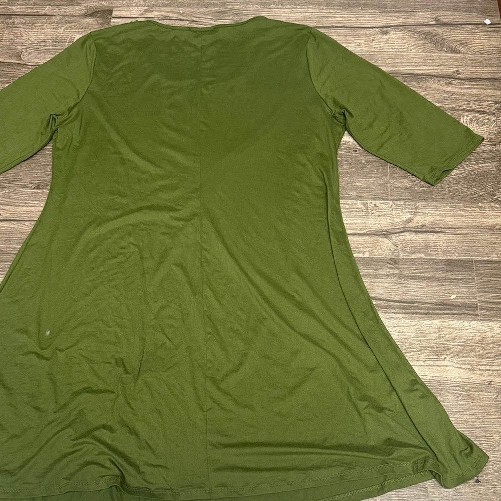 Annabelle Olive Green Dress - Picture 6 of 8